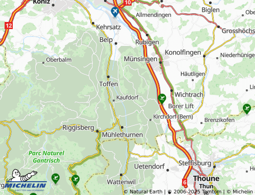 MICHELIN Gelterfingen map - ViaMichelin