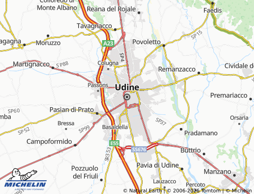 Mapa MICHELIN Údine - ViaMichelin
