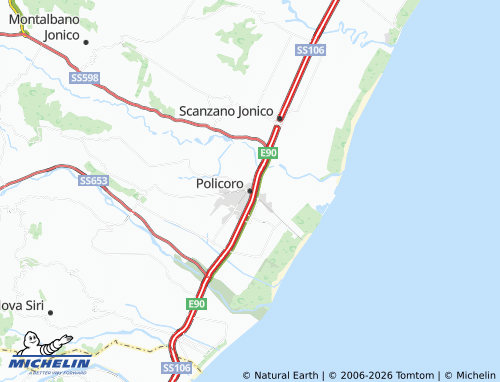 Carte MICHELIN Policoro - ViaMichelin
