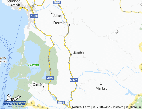 MICHELIN-Landkarte Livadhja - ViaMichelin
