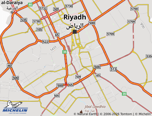 MICHELIN Thulaim map - ViaMichelin