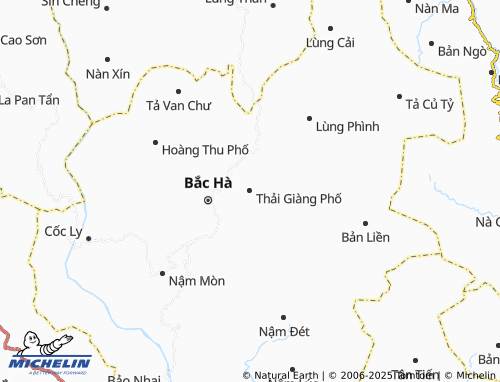 MICHELIN Thải Giàng Phố map - ViaMichelin