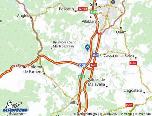 Carte MICHELIN Vilobí d'Onyar - ViaMichelin