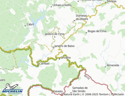 Mappa MICHELIN Bogas de Baixo - ViaMichelin