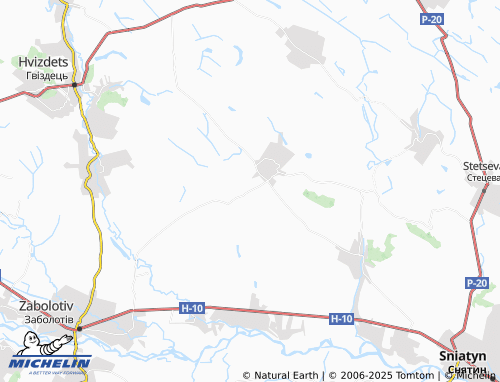 MICHELIN-Landkarte Shevchenkove - ViaMichelin