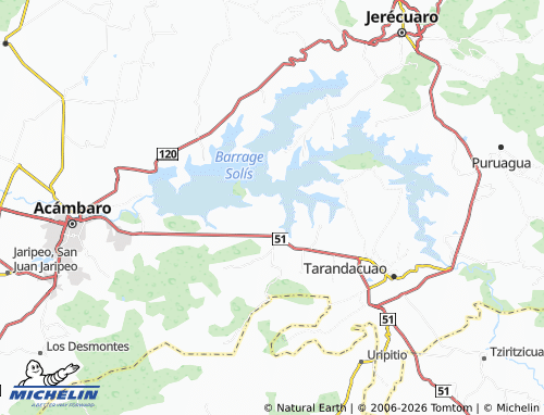 Mappa MICHELIN Santa Inés - ViaMichelin