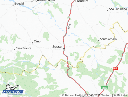 MICHELIN Sousel map - ViaMichelin