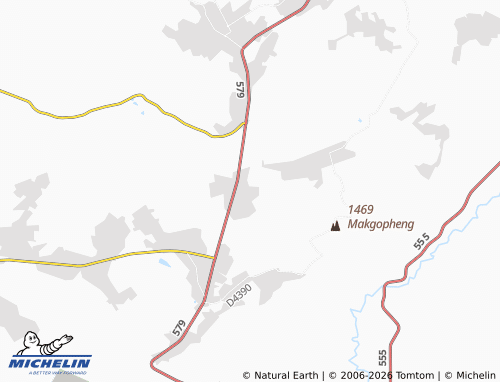 MICHELIN-Landkarte Sebetha - ViaMichelin