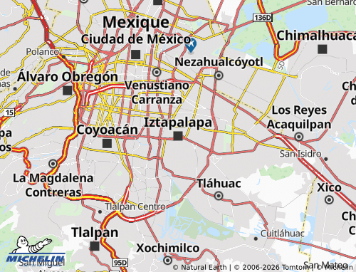 Mapa MICHELIN Iztapalapa - ViaMichelin