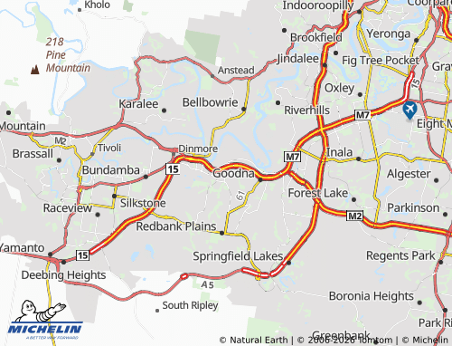 Mapa MICHELIN Redbank - ViaMichelin