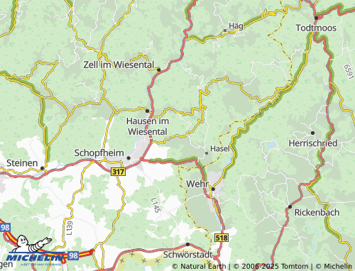 MICHELIN Kürnberg map - ViaMichelin