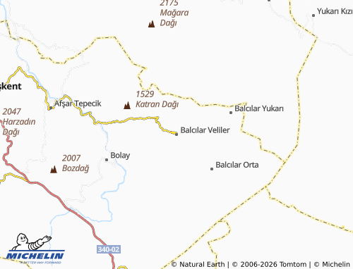 MICHELIN Balcılar Veliler map - ViaMichelin