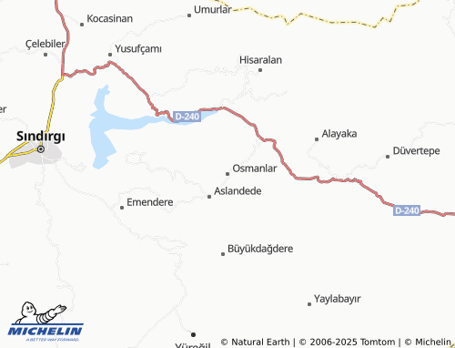 MICHELIN Osmanlar map - ViaMichelin