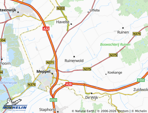 Mapa MICHELIN Ruinerwold - ViaMichelin
