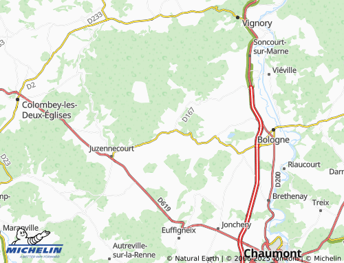 Carte MICHELIN Sexfontaines - ViaMichelin