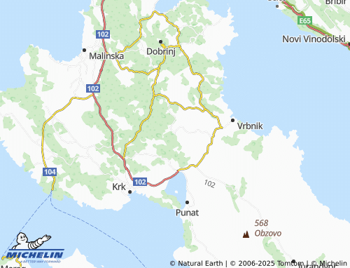 MICHELIN Kampelje map - ViaMichelin