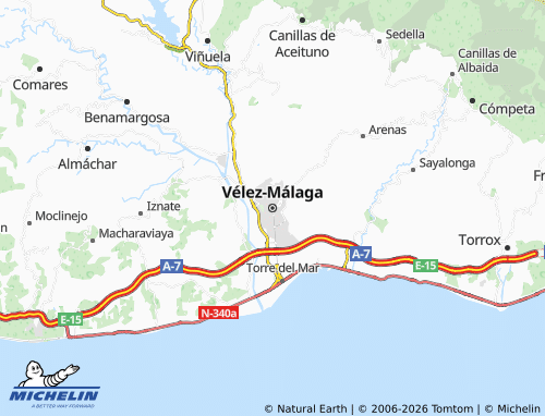 Mappa MICHELIN Vélez-Málaga - ViaMichelin