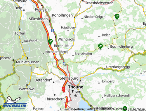 MICHELIN Brenzikofen map - ViaMichelin