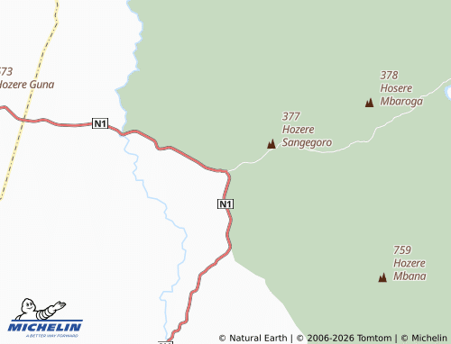 MICHELIN Guidjiba map - ViaMichelin