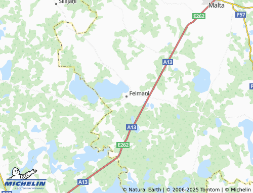MICHELIN Feimaņi map - ViaMichelin