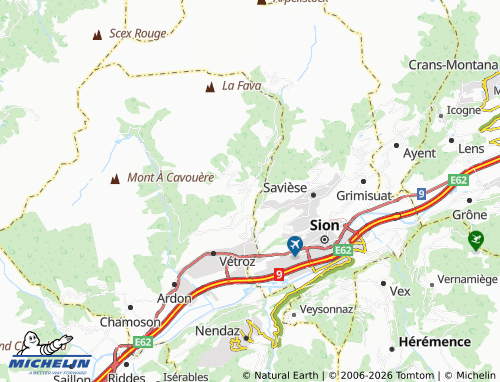 Carte MICHELIN Daillon - ViaMichelin