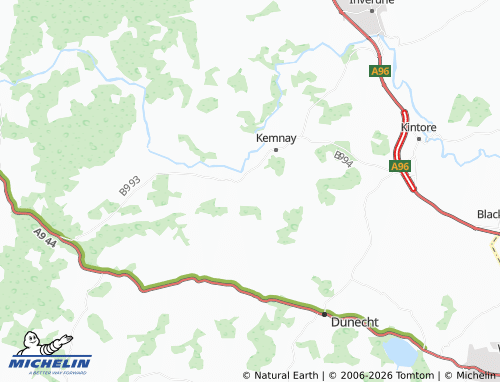 Carte MICHELIN Craigearn - ViaMichelin