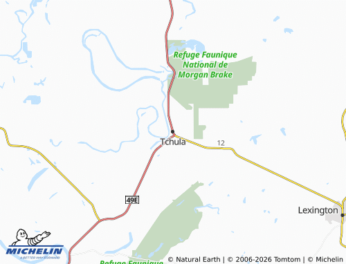 Mapa MICHELIN Tchula - ViaMichelin