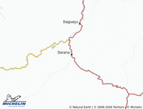 Carte MICHELIN Itarana - ViaMichelin