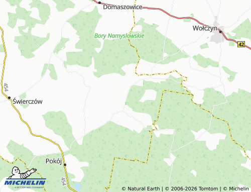 MICHELIN-Landkarte Lubnów - ViaMichelin