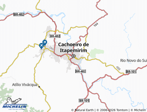 Mapa MICHELIN Cascada de Itapemirim - ViaMichelin