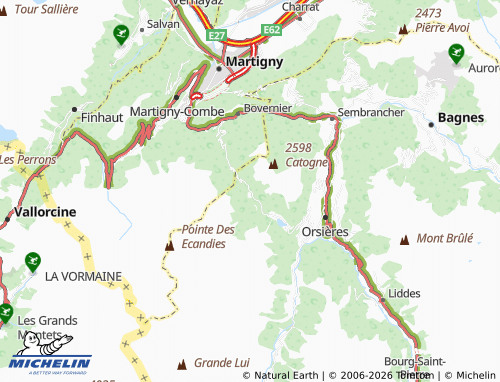 Mapa MICHELIN Champex-d'En-Bas - ViaMichelin