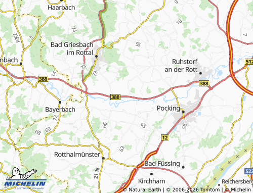 MICHELIN Parnham map - ViaMichelin