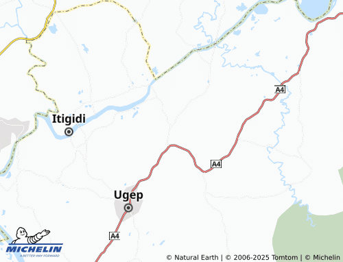 MICHELIN Ekuri map - ViaMichelin