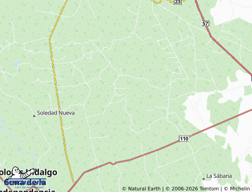 Mappa MICHELIN Adjuntas del Monte - ViaMichelin