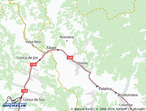 Carte MICHELIN Tărhăuși - ViaMichelin