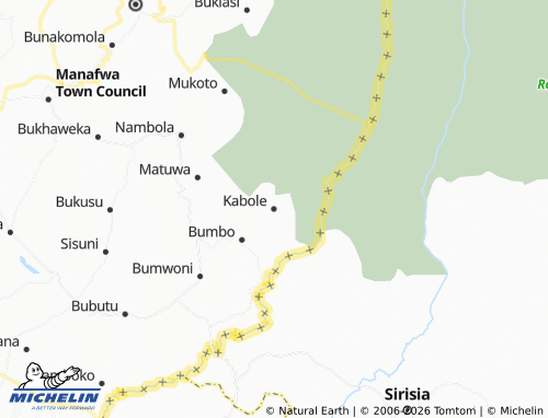 MICHELIN Kabole map - ViaMichelin