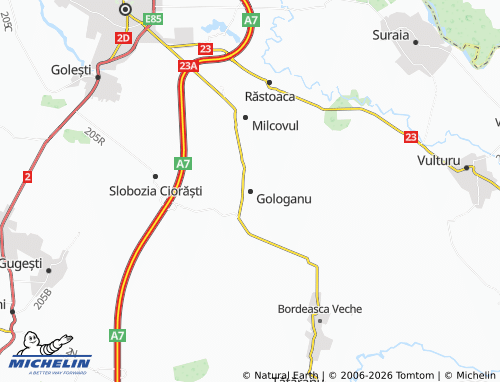 Mappa MICHELIN Gologanu - ViaMichelin