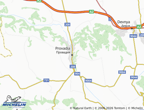 MICHELIN Provadia map - ViaMichelin
