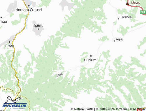 MICHELIN Sângeorgiu De Meseș map - ViaMichelin