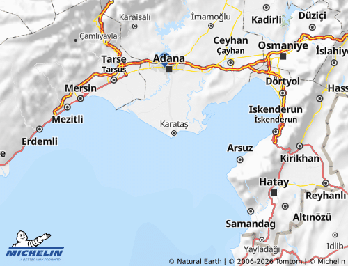 MICHELIN-Landkarte Karataş - ViaMichelin