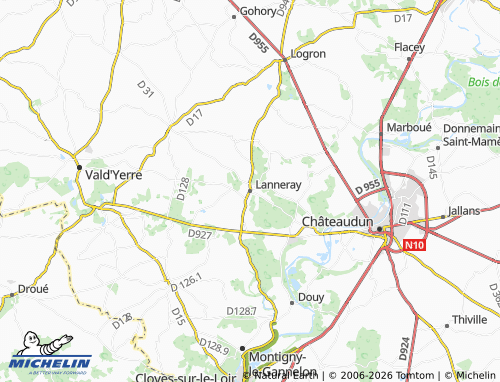 Mapa MICHELIN Lanneray - ViaMichelin