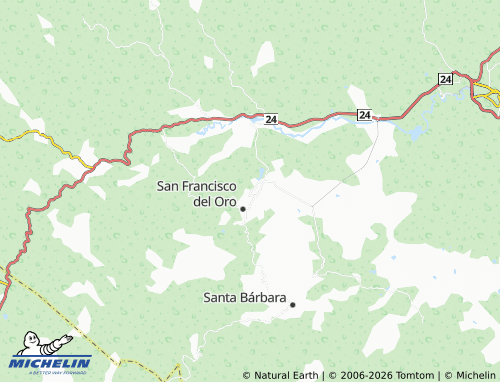 MICHELIN Zacatecas map - ViaMichelin