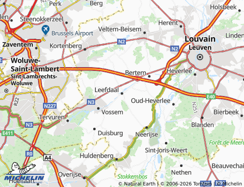 MICHELIN Leefdaal map - ViaMichelin