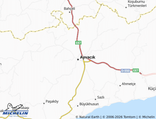 MICHELIN Ayvacık map - ViaMichelin