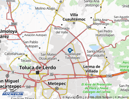 Mappa MICHELIN San Nicolás Tolentino - ViaMichelin