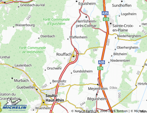 Mapa MICHELIN Rouffach - ViaMichelin