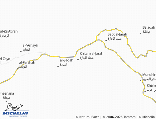 MICHELIN-Landkarte Khitam al-Jarah - ViaMichelin