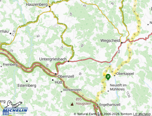 MICHELIN Grub map - ViaMichelin