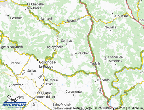 Kaart MICHELIN Le Pescher - ViaMichelin