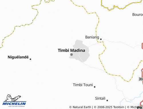 MICHELIN Timbi Madina map - ViaMichelin